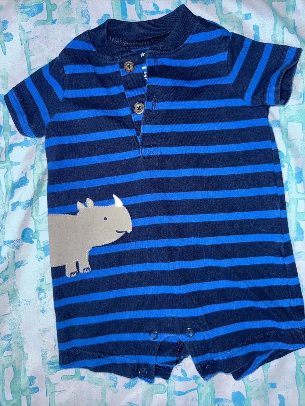 3 pk Red Anchor Short-Sleeve Baby Bodysuit